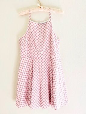 Francesca’s ~ Pink & White Textured Flowers ~ Sleeveless ~ Summer Dress ~ NWT